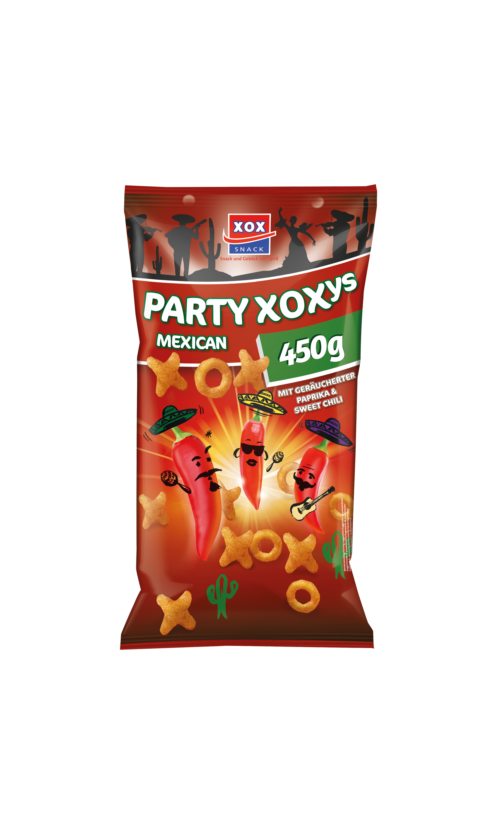 XOX Party-XOXys Mexican-Style 450g - XOX Group