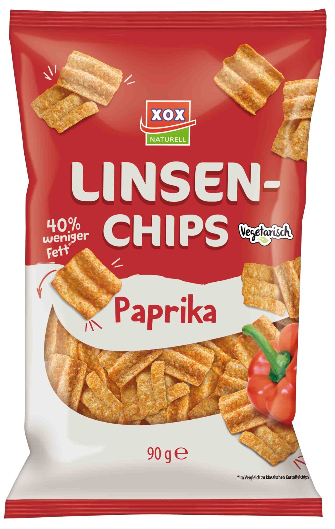 XOX Paprika Linsenchips