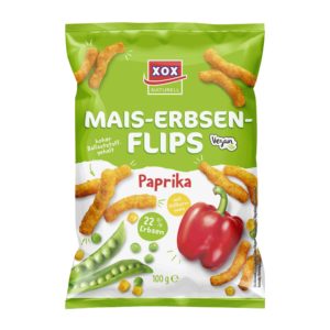 XOX Mais-Erbsenflips Paprika 100g