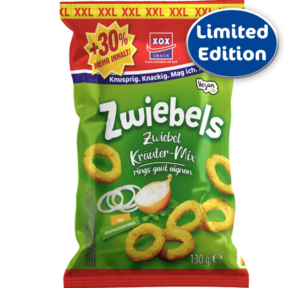 XOX XXL Zwiebelringe 130g XOX XXL Zwiebelringe 130g